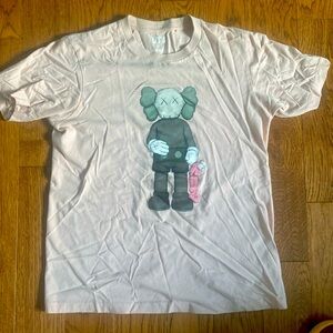 Uniqlo X kaws pink companion shirt